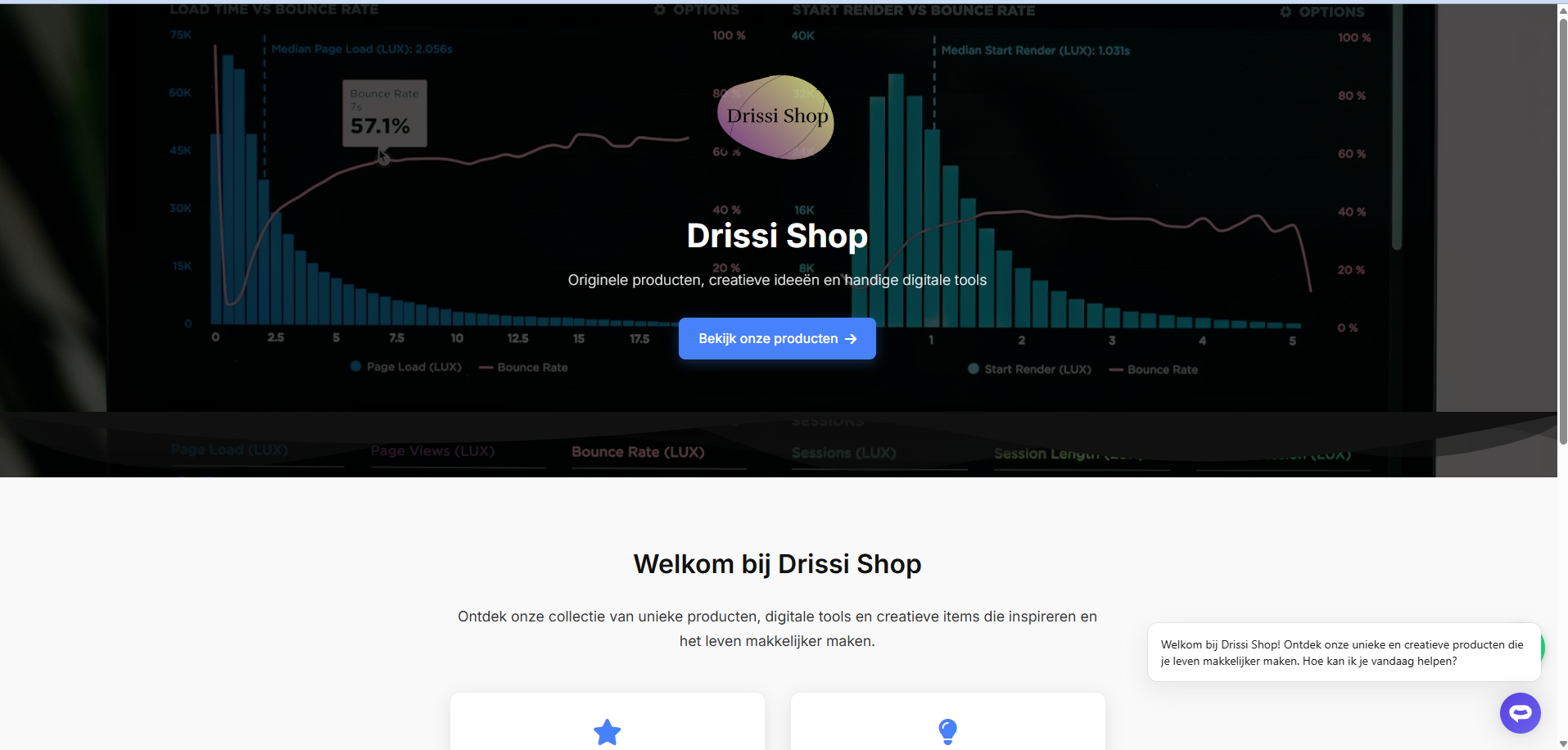 DrisisShop Homepage